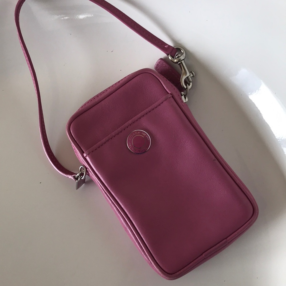 Coach small pouch for small phone- fits iPhone 7